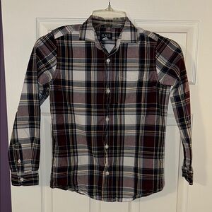 The Children's Place Red and Black Casual Button Down Shirt
